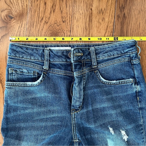 Pilcro Anthropologie Blue Skinny Distressed Jeans, 27 - Picture 7 of 10